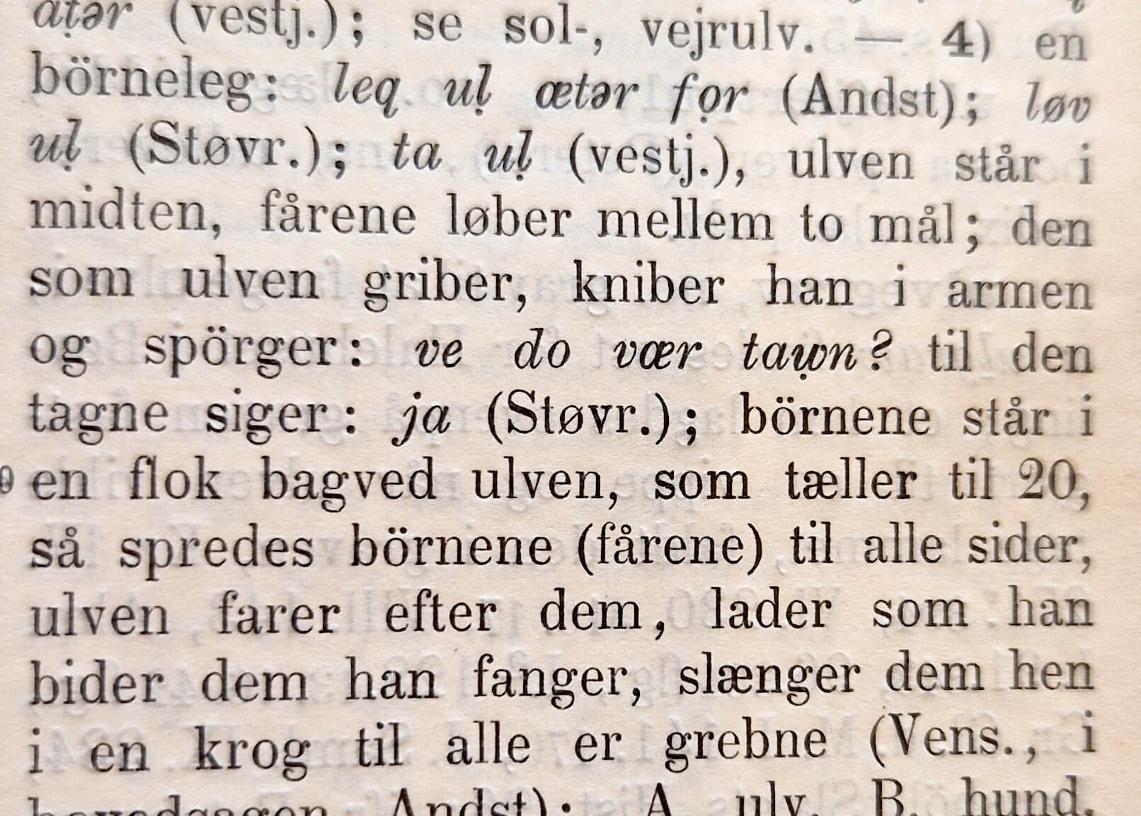 Ulveleg fra Feilberg